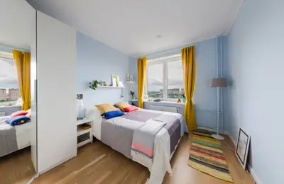 Modern Apartment with Colorful Accents