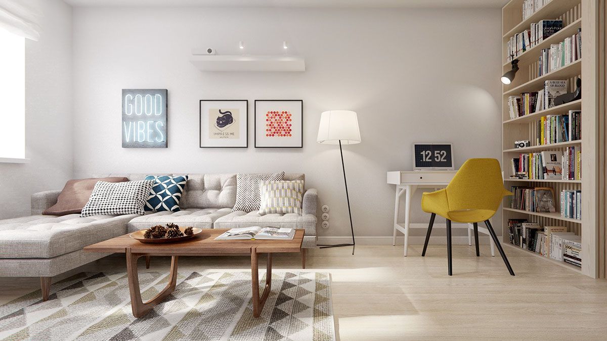 60 sq m Apartment: Retro Inspiration in a Contemporary Setting