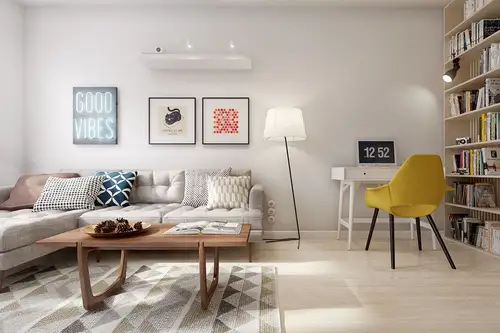 Apartament de 60 mp inspiratie retro intr-un decor contemporan