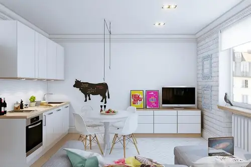 O casa de 25 mp in care singura regula a amenajarii este detaliul atipic