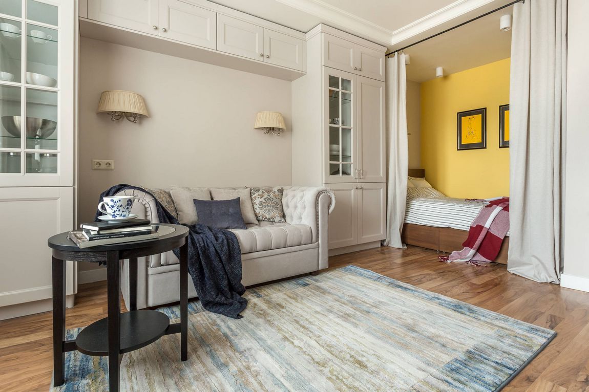 Classic Style Interior Design for a 43 sqm Apartment