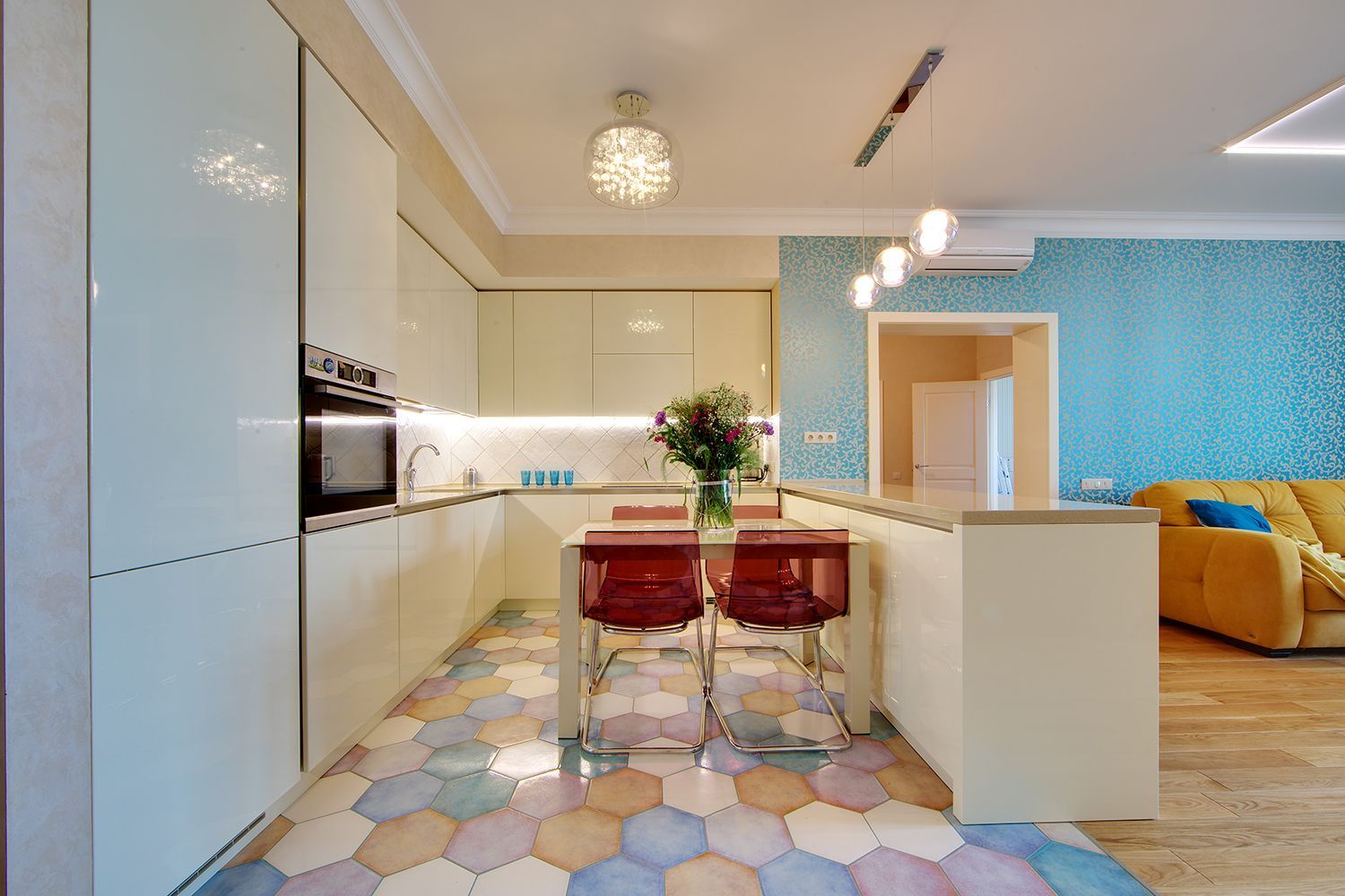 A Colorful Home for a Family with Two Young Children