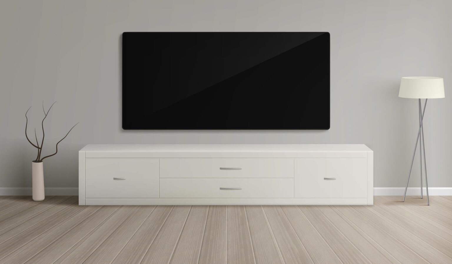 Comoda TV ca element central în designul livingului