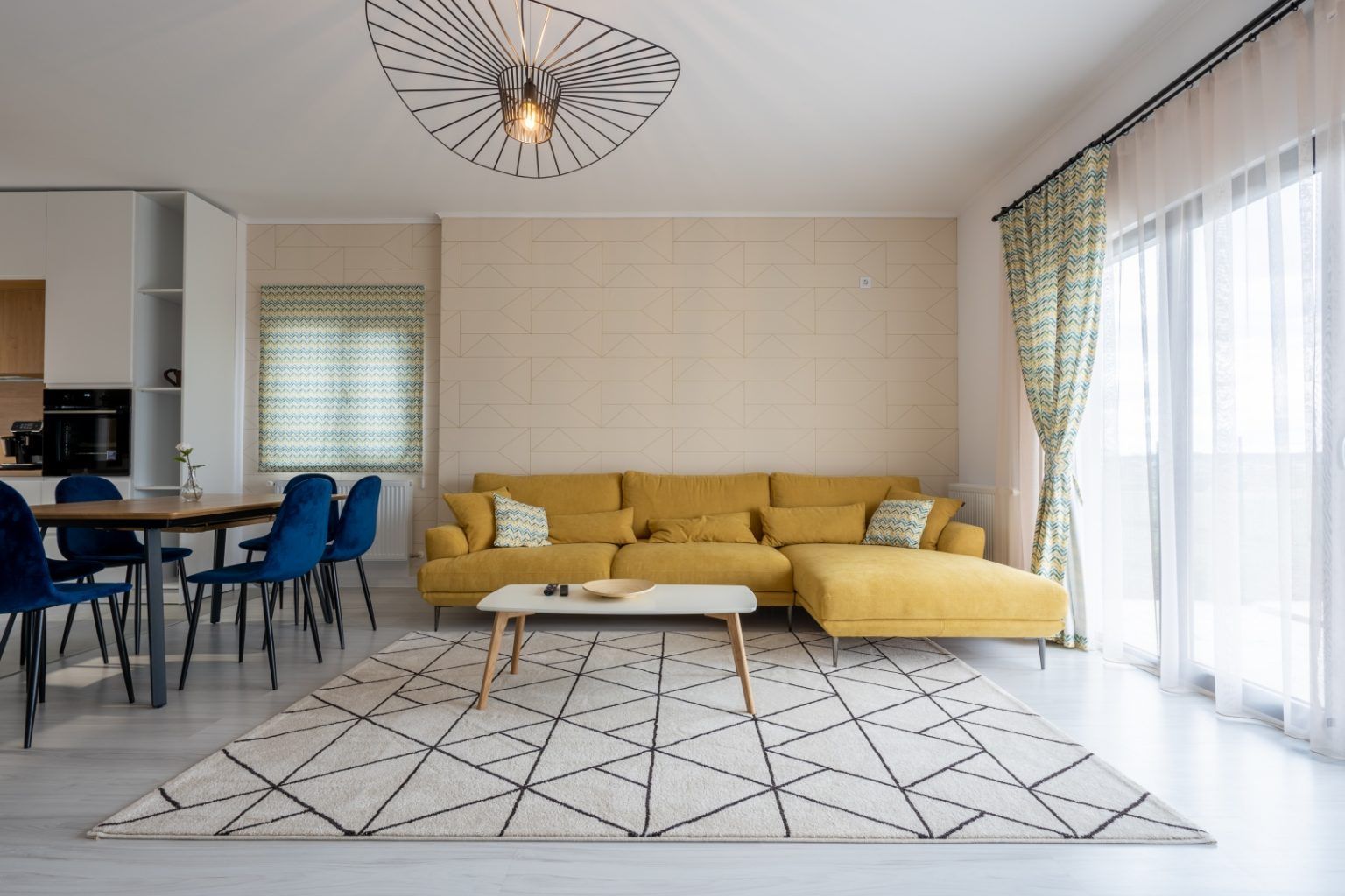 Designing a Living Room for a Young Couple: A Scandinavian Style Home