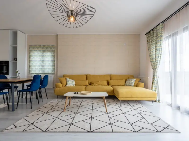 Amenajare zona de zi pentru un cuplu de tineri Casa in stil scandinav