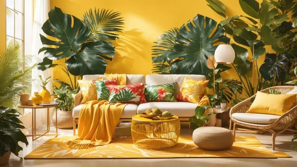 Amenajarea living-ului cu cromatică de vară: Sfaturi utile