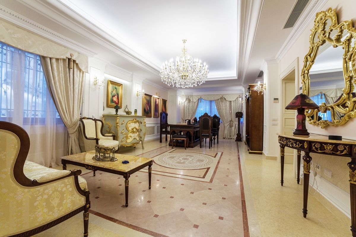 Eclectic Furnishing of a Neo-Romanian Space