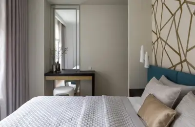 Modern Space Designed in a 4-Bedroom Apartment for a Family of Four