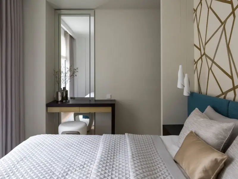 Spatiu modern amenajat intr-un apartament de 4 camere pentru o familie cu 2 copii
