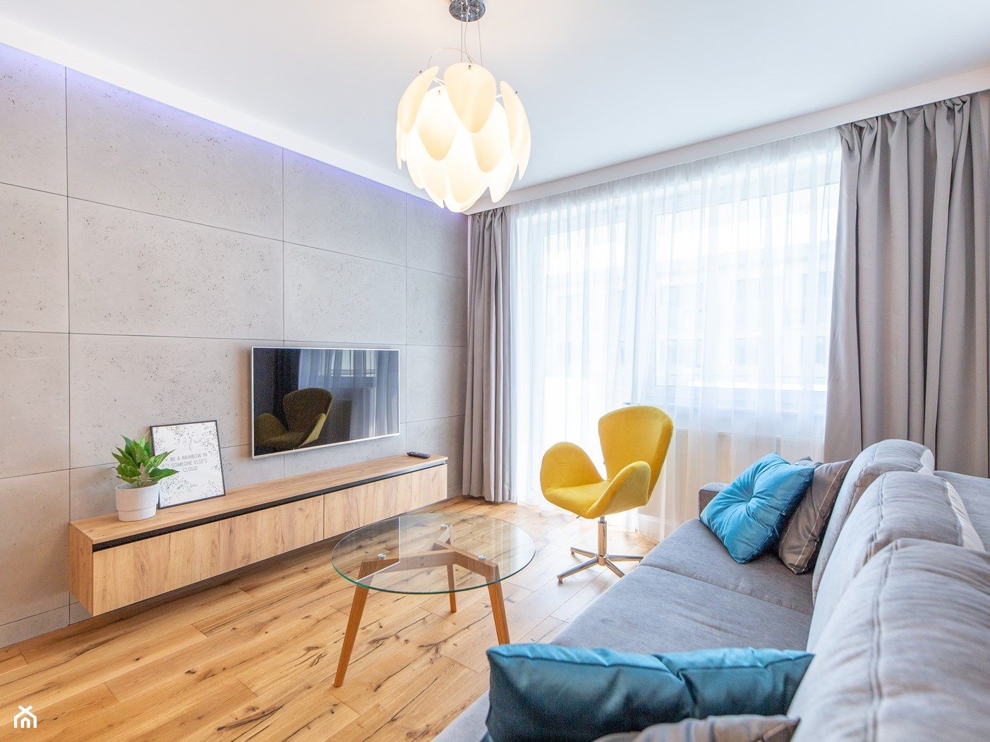 Modern Space Designed for a 2-Bedroom, 40 sq m Apartment