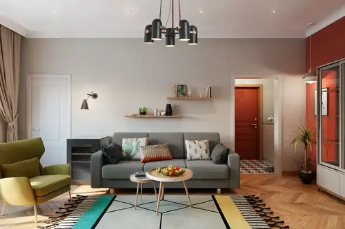Proiect de amenajare a unui apartament de 80 mp pentru o familie cu 3 copii