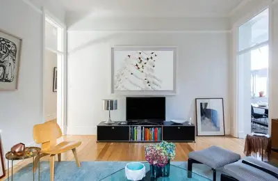 Harmoniously Decorated Apartment with Modern and Retro Accents