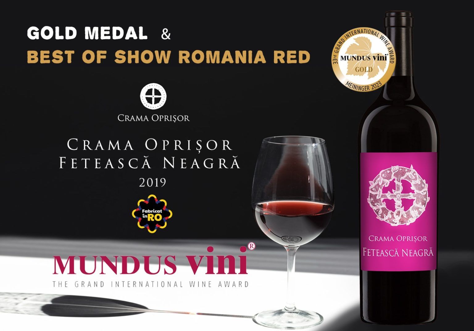 Made in RO Recommends Fetească Neagră Wine from Crama Oprișor for Family Dinners
