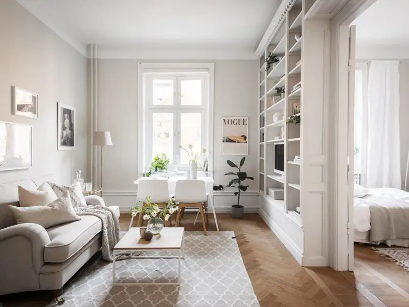 Decor elegant intr-un apartament de 43 mp