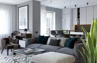 Contemporary Lines and Elegant Decor in a 63 sq m Apartment