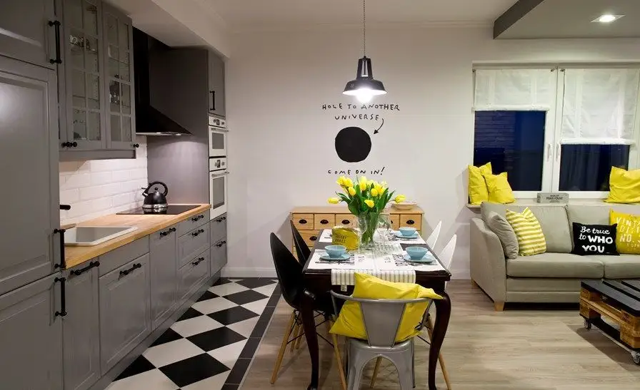 Stylish Details in a Young Couple's Apartment