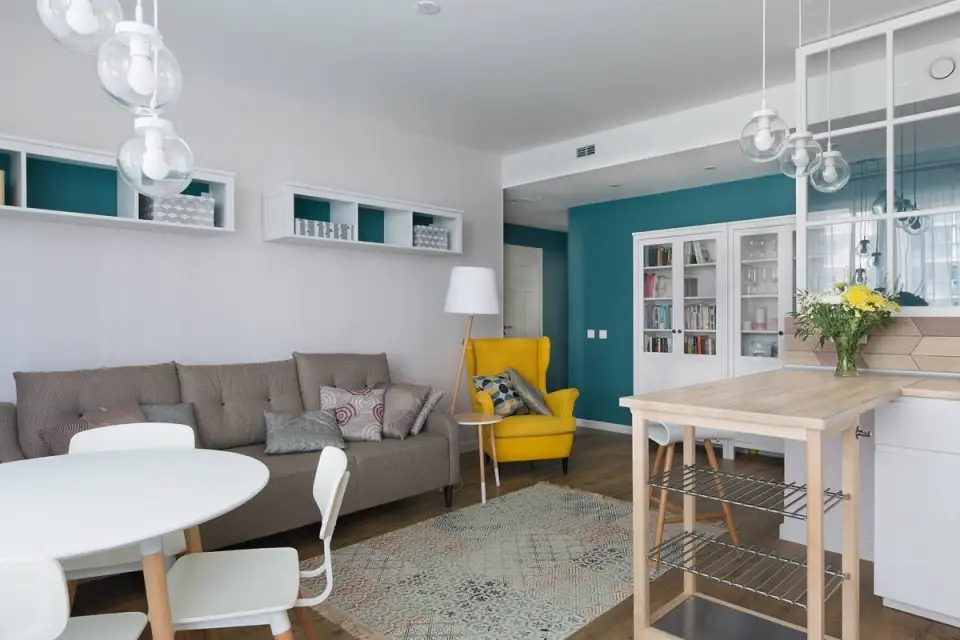 A Harmoniously Furnished 3-Bedroom Apartment for a Family with One Child