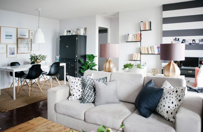 Amenajare de apartament  frumusetea neutrelor valorificata intr-un decor contemporan