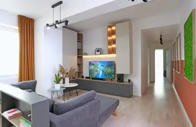 Neutral Tone Interior Design for a 4-Bedroom Apartment in Bucharest