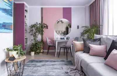 Transforming a Studio Apartment into a Modern Two-Bedroom Pastel Haven