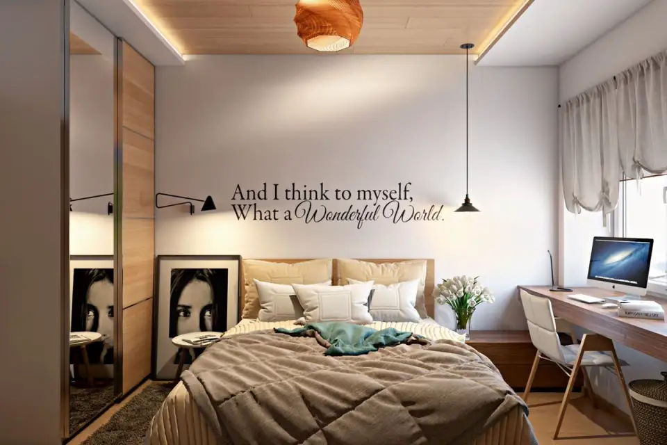 A 3-Bedroom Apartment Furnished for a Family of Four
