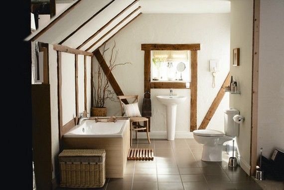 15 Ideas for Bathrooms with Integrated Wood