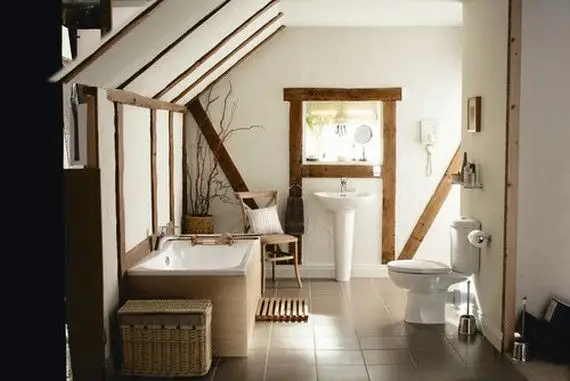15 Ideas for Bathrooms with Integrated Wood