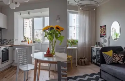 3 Bedrooms, 65 Square Meters with an Ingenious Play of Textures and Colors