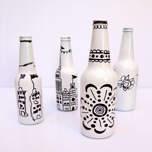 DIY Projects for Decorating with Empty Bottles