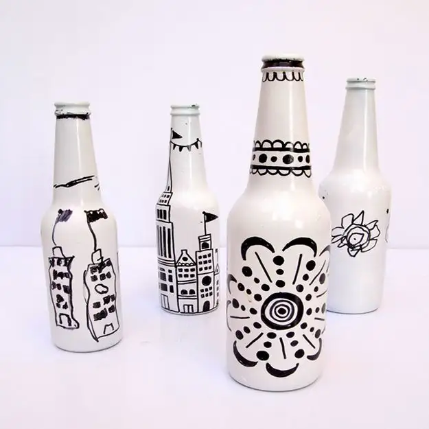 DIY Projects for Decorating with Empty Bottles