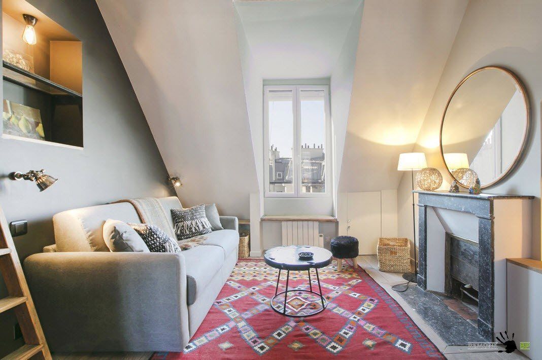 A Bohemian Living Space Converted in an Attic of a Building