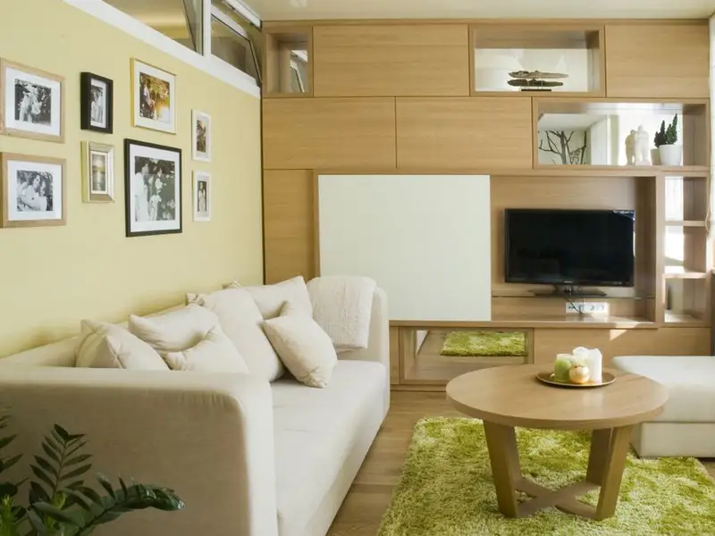 Apartament mic cu decor inspirat de natura