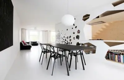 Minimalist Two-Color Apartment