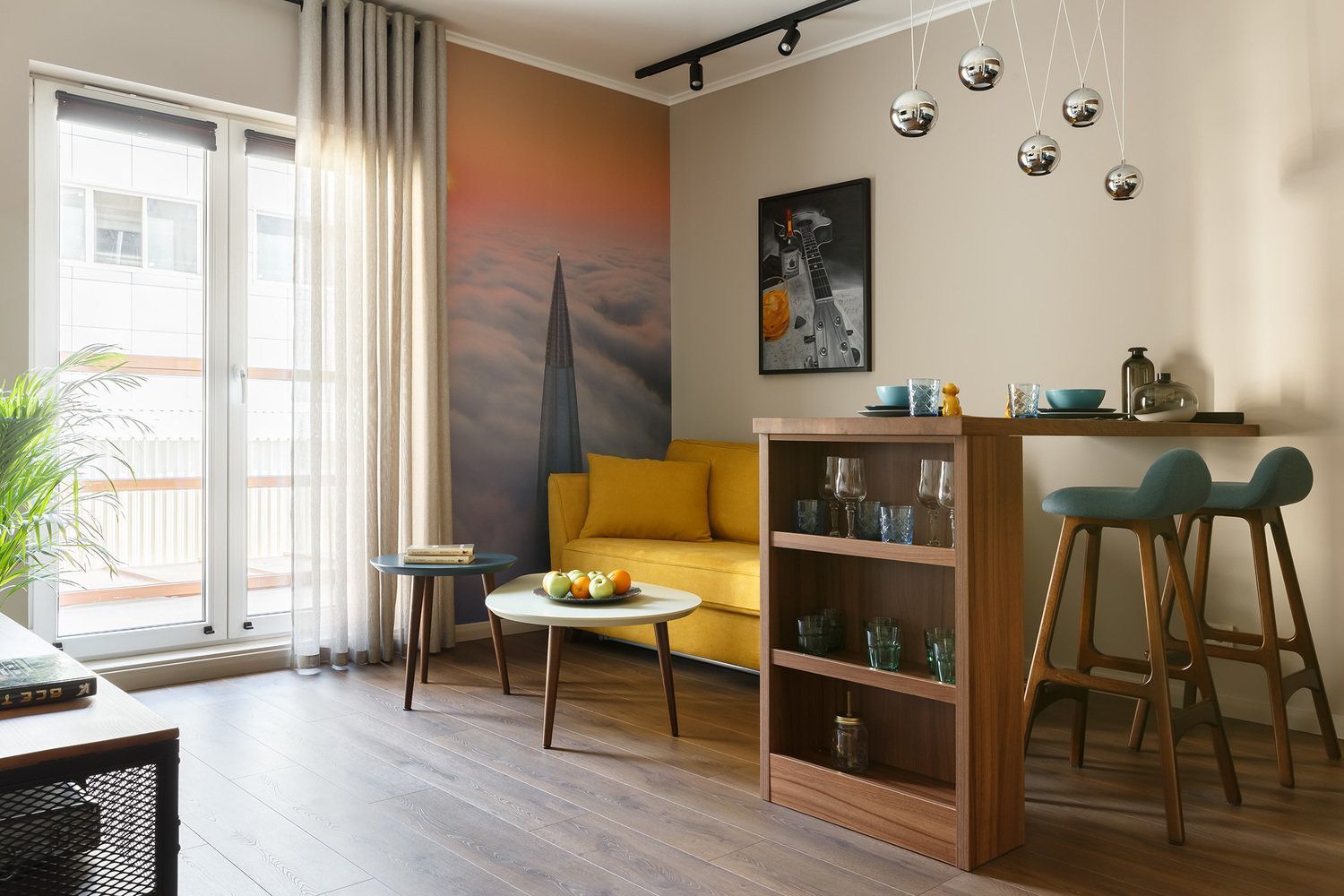 Youthful Energy in Designing a 44 sq m Apartment