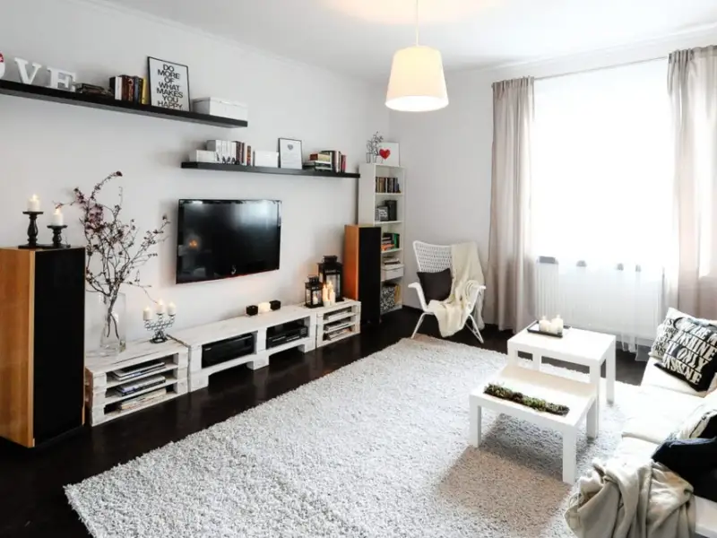 Proiect de reamenajare surprinzator pentru un apartament cu o camera