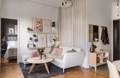 Feminine Touches in Decorating a 36 sq m Apartment