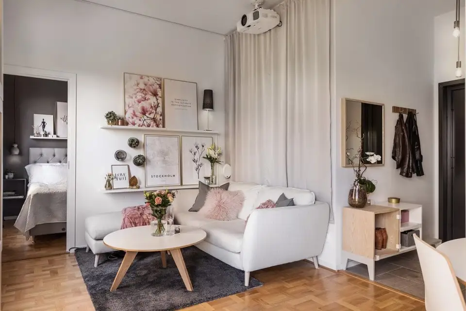 Feminine Touches in Decorating a 36 sq m Apartment