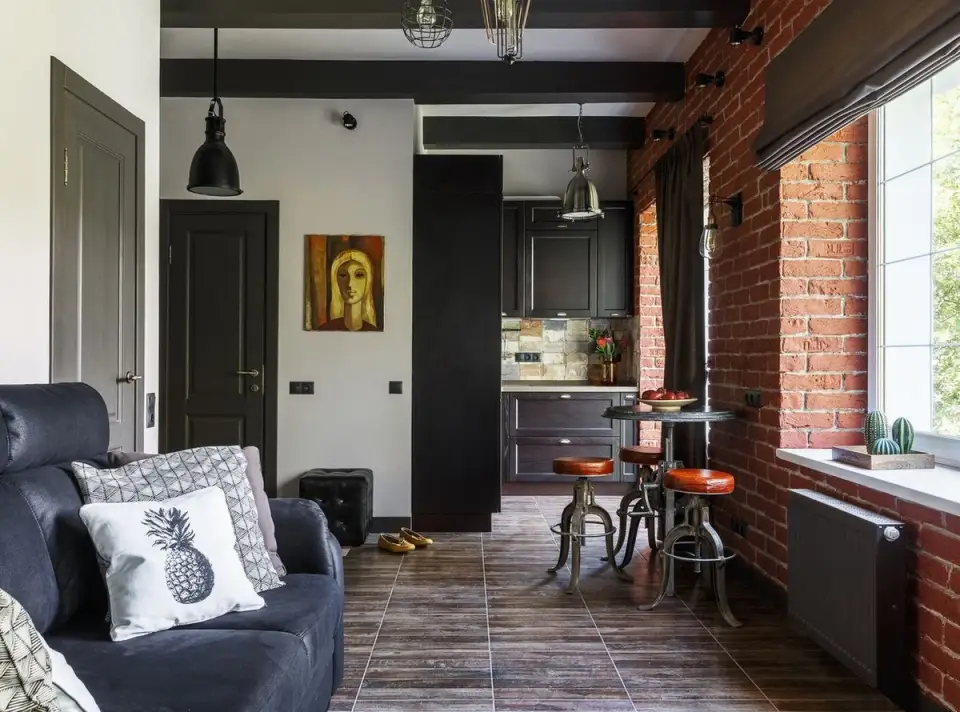 Mic, dar cu stil amenajarea unui spatiu tip loft de 31 mp
