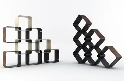 The Intelligent Square - Modular Shelf by Pietro Russomanno