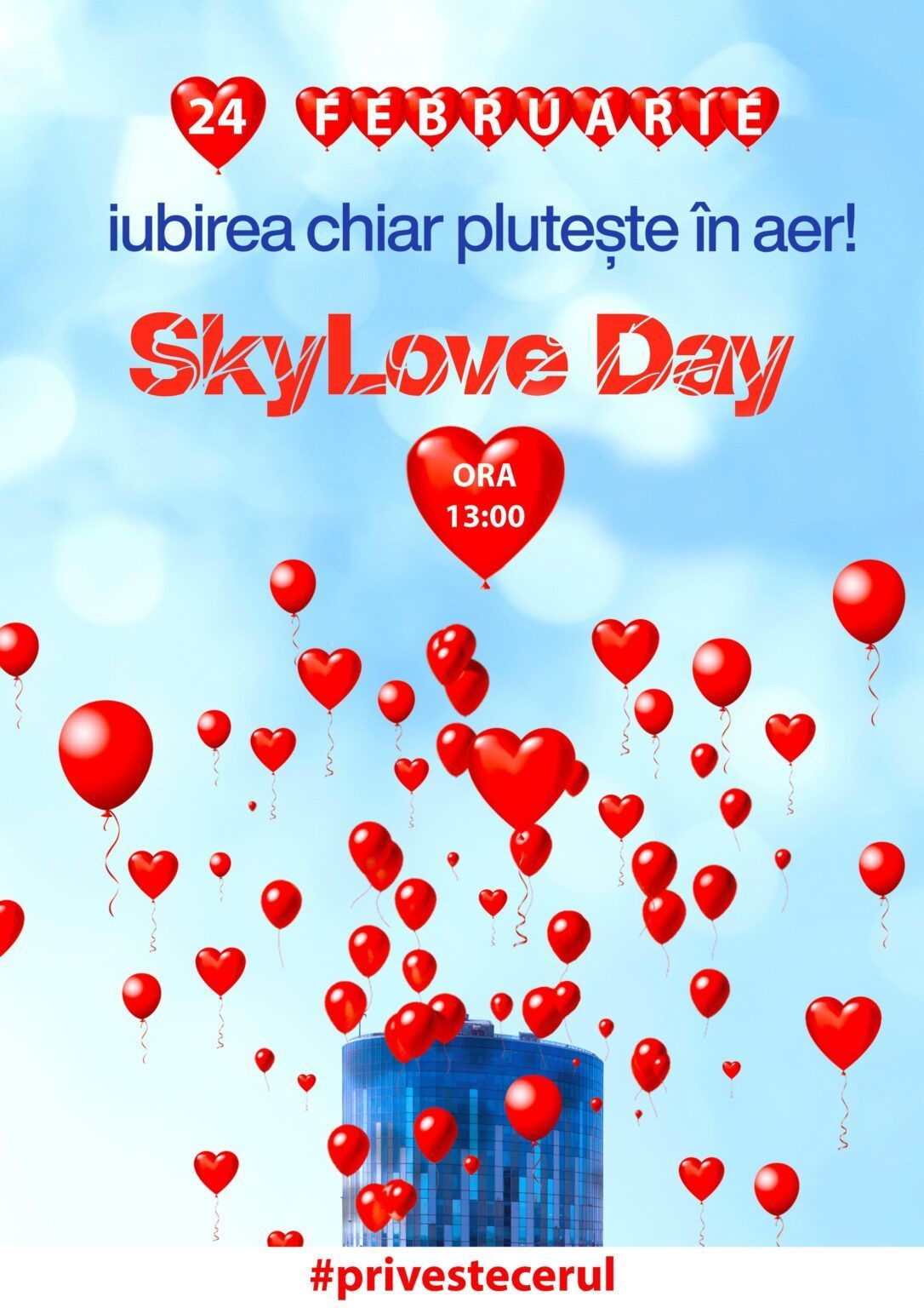 SkyTower Celebrates Love Day on February 24th with the Launch of 1,000 Biodegradable Red Balloons. The Love Day Celebration SkyLove Day Reaches its 5th Edition!