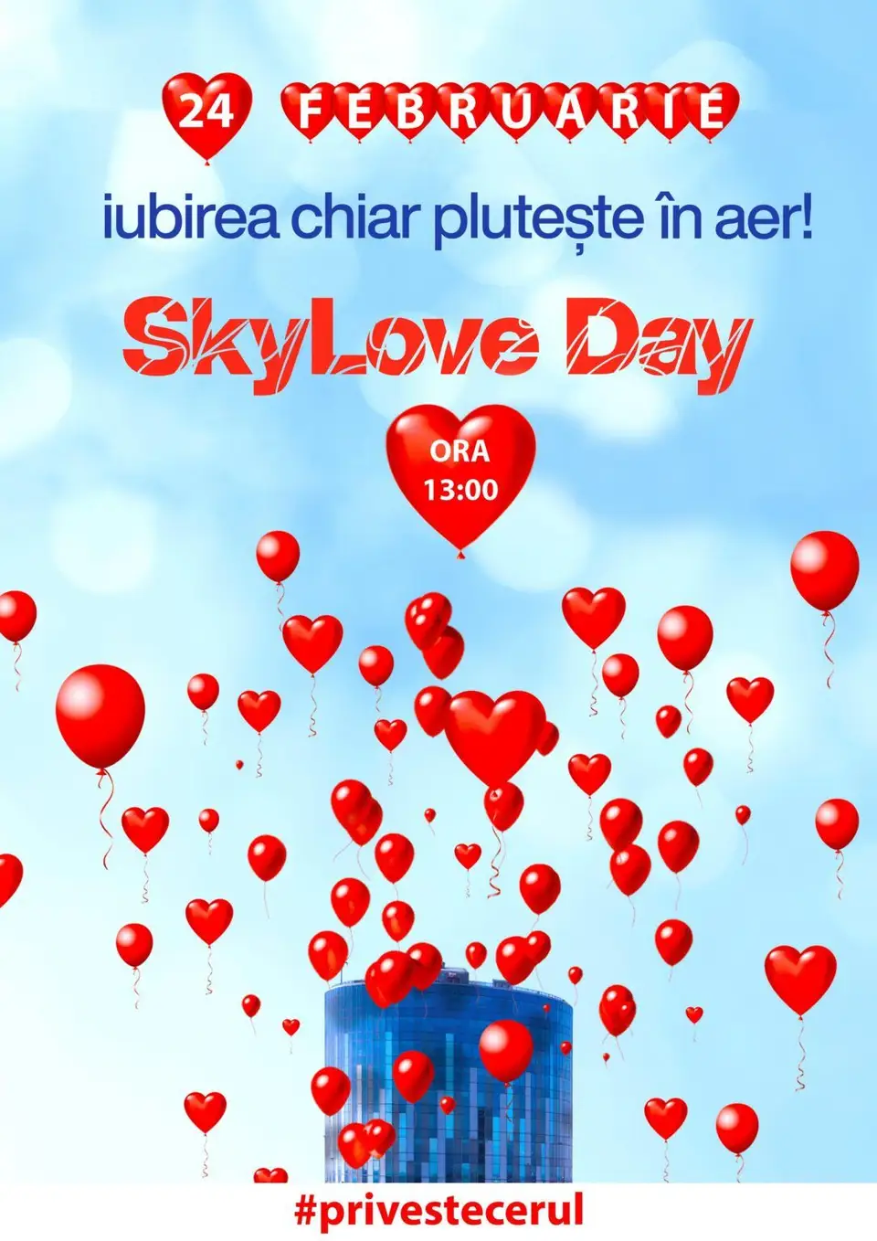 SkyTower Celebrates Love Day on February 24th with the Launch of 1,000 Biodegradable Red Balloons. The Love Day Celebration SkyLove Day Reaches its 5th Edition!