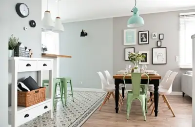 A Blend of Styles and a Hint of Mint Green in a Surprising Design