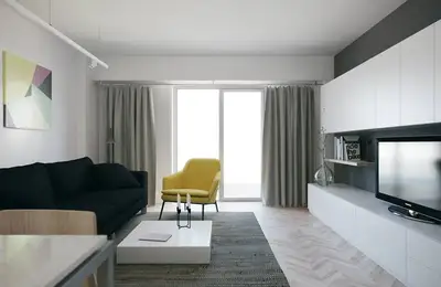 Bucharest Apartment: Comfort and Functionality in Neutral Tones