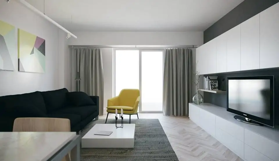 Bucharest Apartment: Comfort and Functionality in Neutral Tones