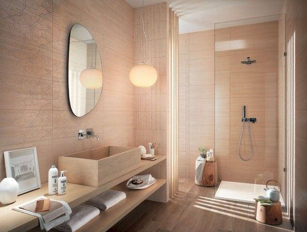 Modern Tile and Porcelain Models for a Charming Bathroom