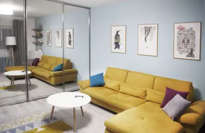 Colorful Design in a Bucharest Studio Apartment