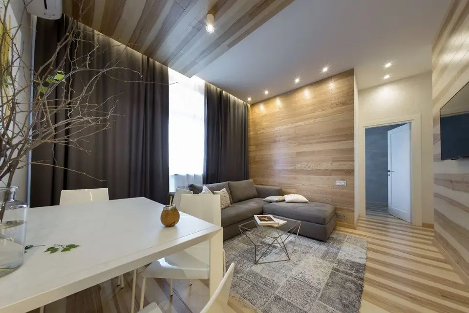 Modern Design for a 44 sq m Two-Bedroom Apartment
