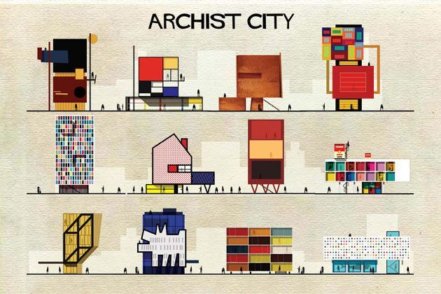 How Would Buildings Designed by History's Most Famous Artists Look?