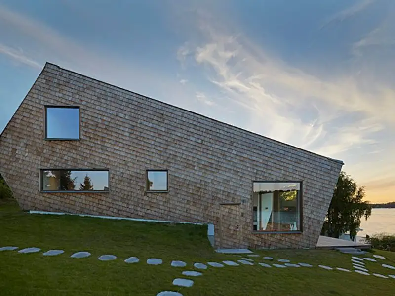 Casa Con: geometrie abstracta cu elemente scandinave