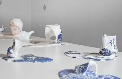 Porcelain Pieces "That Melt" Creations by Livia Marin